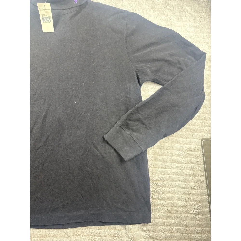 NWT Polo Ralph Lauren Mens Soft Cotton Turtleneck T-shirts Size XL Color Black